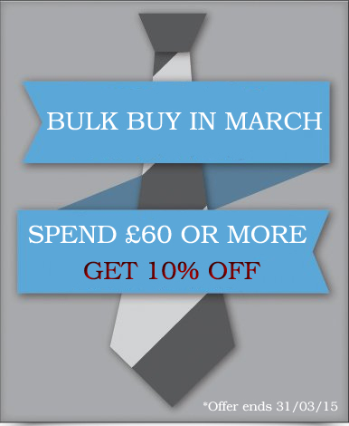 Bulk Buy in March - 10% Off Order of £60 or More