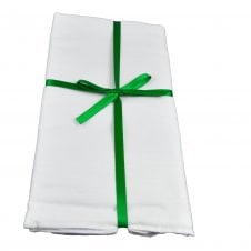 100% Cotton White Self Striped Men's Handkerchief 6 - Pack