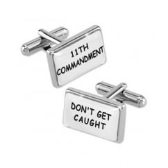 11th Commandment Novelty Cufflinks