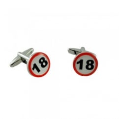 18 mph Sign Novelty Cufflinks
