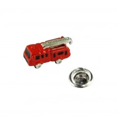 3D Fire Engine Lapel Pin Badge