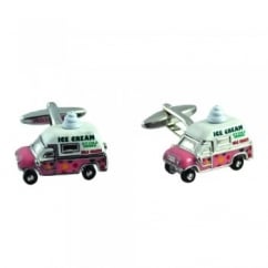 3D Ice Cream Van Novelty Luxury Cufflinks