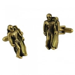 3D Mummy in Coffin Cufflinks