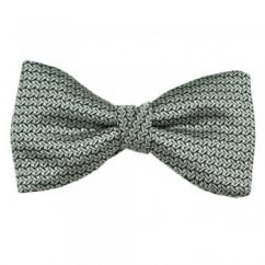 50 Shades of Grey Bow Tie - Van Buck Platinum Silk