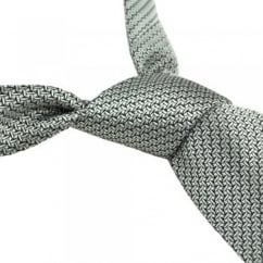 50 Shades of Grey Tie - Van Buck Platinum Silk