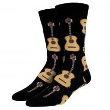 Acoustic Guitars Black Luxury Men's Socks