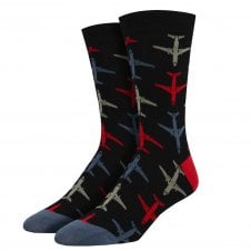 Aeroplanes Black Luxury Men's Socks