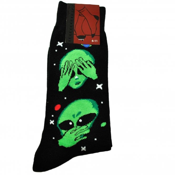 Aliens - See No Evil, Hear No Evil, Speak No Evil Men's Novelty Socks