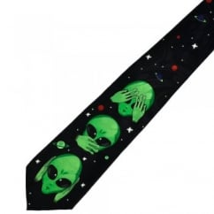 Aliens - See No Evil, Hear No Evil, Speak No Evil Novelty Tie