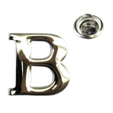 Alphabet Letter B Lapel Pin Badge