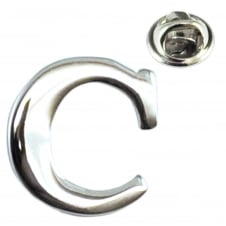 Alphabet Letter C Lapel Pin Badge