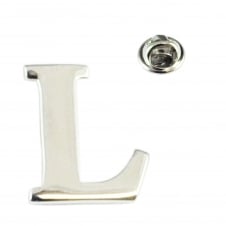 Alphabet Letter L Lapel Pin Badge