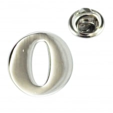 Alphabet Letter O Lapel Pin Badge