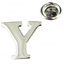 Alphabet Letter Y Lapel Pin Badge