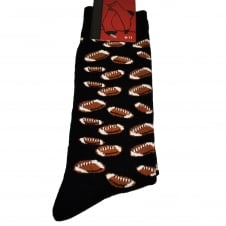 American Football Black Men's Novelty Socks