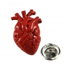Anatomic Red Heart Surgeons Lapel Pin Badge