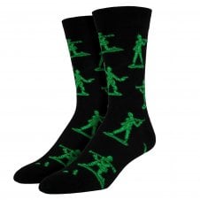 Army Men Toy Soldiers Black Luxury Men's Socks
