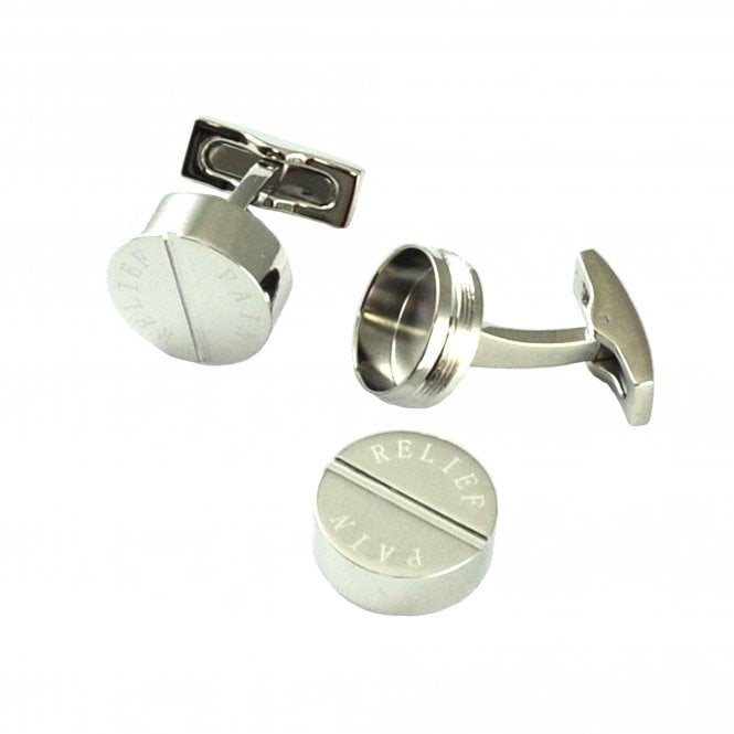 Aspirin Pill Holder Cufflinks
