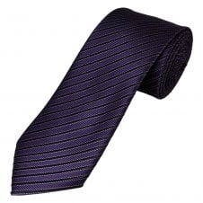 Aubergine & Purple Striped Men's Tie