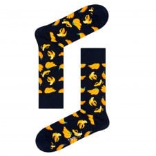 Bananas Navy Blue Luxury Organic Cotton Ladies Socks