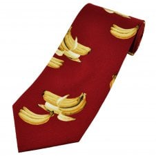 Bananas Red Men's Novelty Tie