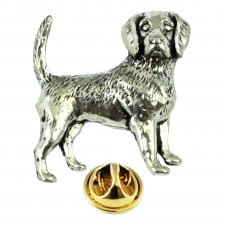 Beagle Dog Lapel English Pewter Lapel Pin Badge