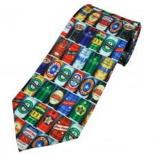 Beer & Lager Cans Men's Novelty Tie