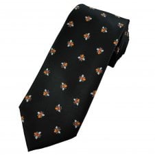 Bees Black Men's Novelty Tie