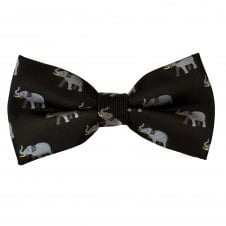 Black Elephant Novelty Bow Tie