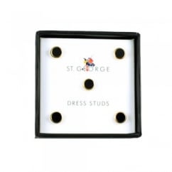 Black & Gilt Shirt Dress Studs