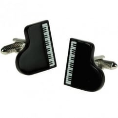 Black Grand Piano Novelty Cufflinks
