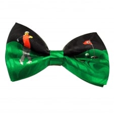 Black & Green Golf Novelty Bow Tie