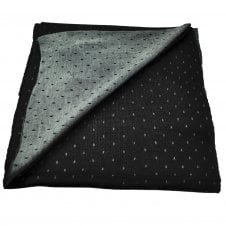 Black & Grey Patterned Reversible Scarf
