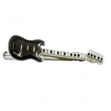 Black Guitar Tie Bar