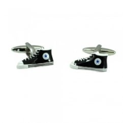 Black Hi-Top Trainers Novelty Luxury Cufflinks