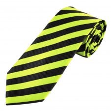 Black & Lime Green Striped Men's Tie
