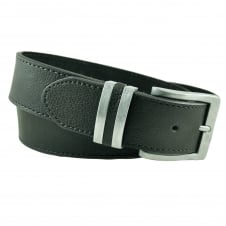 Black PU Bonded Leather Men's Jeans Belt