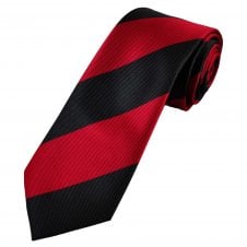 Black & Red Striped Men's Tie