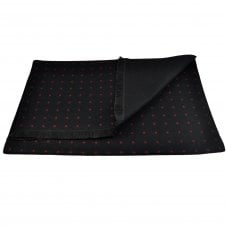 Black & Scarlet Red Polka Dot Autumn Winter Luxury Soft Feel Scarf