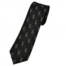 Black Stag Luxury Silk Men's Skinny Tie