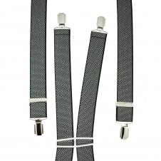 Black & White Patterned Men's Trouser Braces