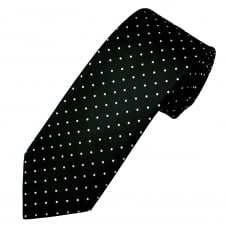 Black & White Polka Dot Men's Tie
