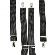 Black & White Polka Dot Men's Trouser Braces