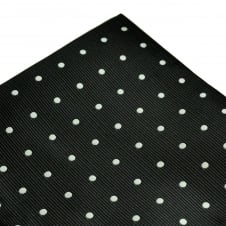 Black & White Polka Dot Pocket Square