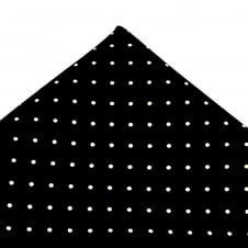 Black & White Polka Dot Silk Pocket Square Handkerchief