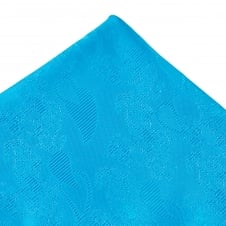 Blue Paisley Patterned Pocket Square Handkerchief