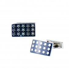 Blue & Silver Stars Cufflinks