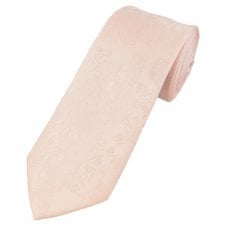 Blush Floral Pattern Men's Tie