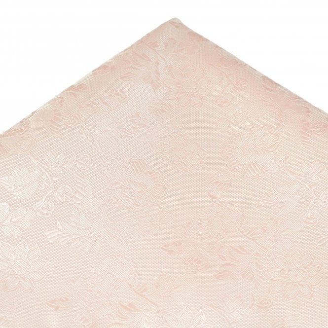 Blush Floral Pattern Pocket Square Handkerchief