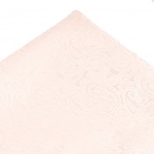 Blush Pink Paisley Pattern Pocket Square Handkerchief